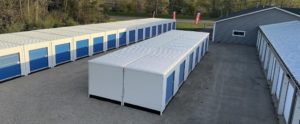 An image of a relocatable self-storage unit, showing a sturdy, weather-resistant container with a secure locking mechanism. The unit is placed in a well-lit, clean outdoor setting, ready to store your belongings safely. It is a convenient and flexible storage solution for your needs.