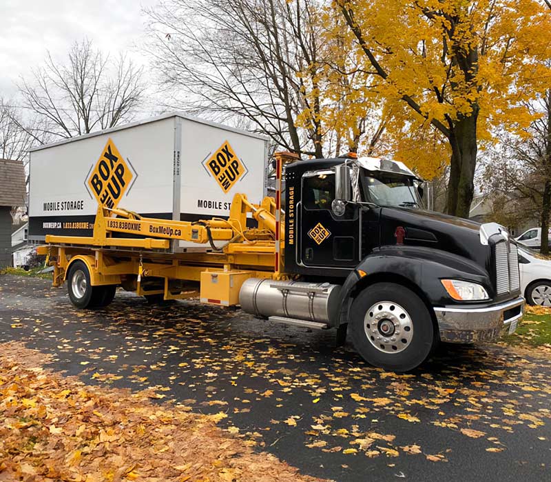 Boxwell Mobile Storage Unit on a horizontal lift delivery system.