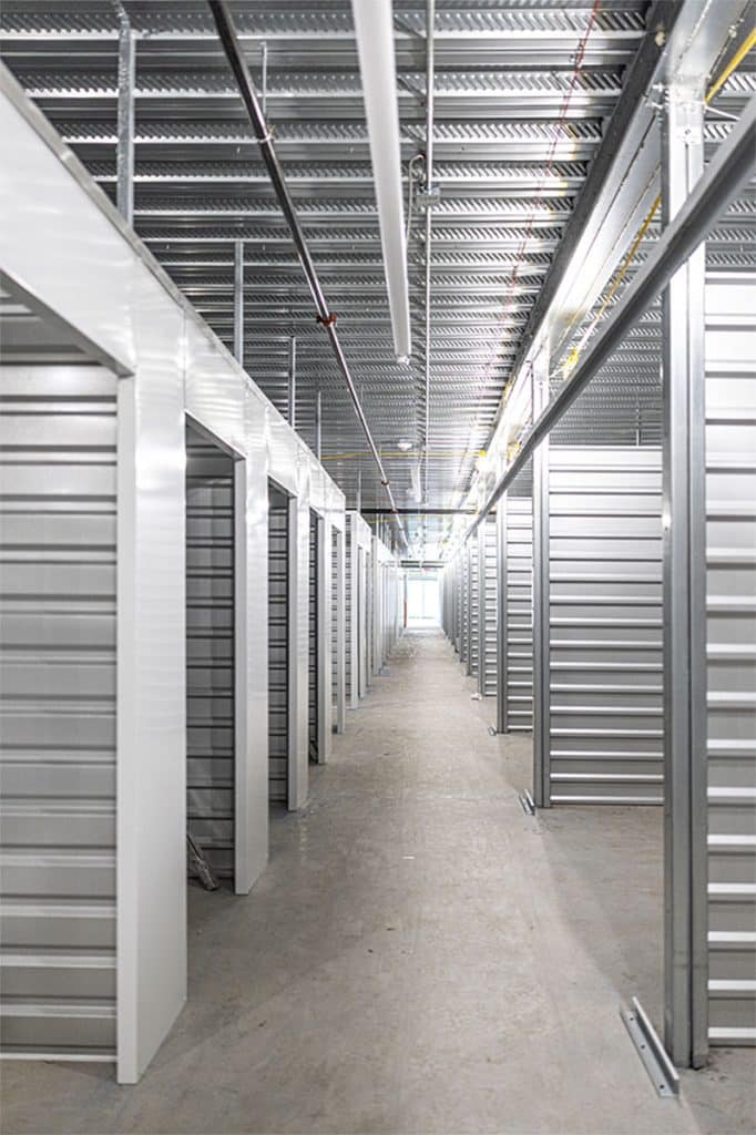 A Boxwell hallway system currently under construction.